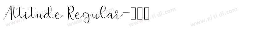 Attitude Regular字体转换
